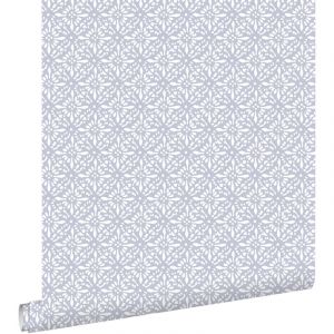 Estahome - papier peint motif oriental lilas violet