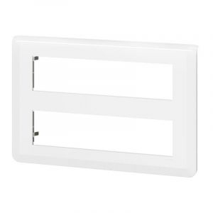 Image de Legrand Plaque de finition horizontale Mosaic - 2x8 modules - Blanc