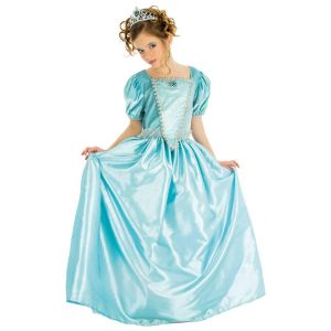 Ruedelafete Déguisement Princesse bleue luxe 104cm, 3-4 ans