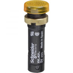 Schneider Electric Harmony XVLA - voyant rond Ø12 - IP40 - jaune orangé - DEL intégrée - 24V-bornes - XVLA335