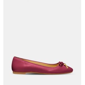 Michael Kors Ballerines Nori cuir n?ud décoratif Rouge Michael - Couleur Rouge - Taille 38