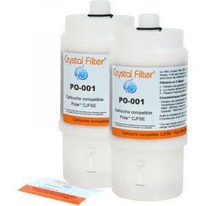 Image de Crystal Filter Filtre CJFSE compatible pour filtre sous évier Polarâ? FSE / FSE2 PO-001 (lot de 2)