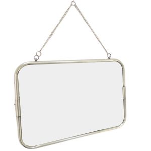 Image de CHA ONT Miroir de barbier argent 29x39