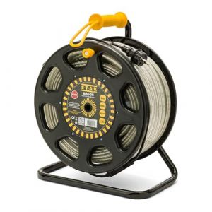 Velamp Lampe De Chantier - RibbON 50m : Bande LED IP65 65 000 lumens. Avec enrouleur, 50 m&egrave;tres