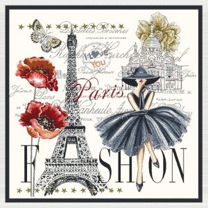 Tissu carré Jacquard 48x48 Paris(...) - ADELEBLANC