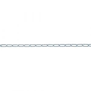 Vigouroux Chaîne droite maillons longs acier zingué - Ø 6mm maillon de 42x12mm - rouleau de 25m
