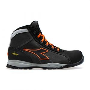 Diadora Chaussures de sécurité semi-montantes GLOVE NET MID PRO S3 HRO SRA ESD Noir / Orange 44