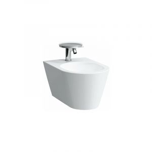 Laufenn Kartell bidet mural, 1 trou pour robinet, 370x545x430, Coloris: Blanc avec LCC - H8303314003021