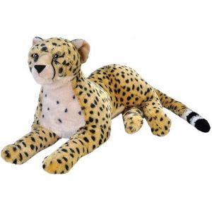 Image de Wild Republic Peluche CK Jumbo Guépard de 76 cm jaune noir blanc