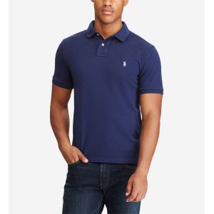 Ralph Lauren Polo Polo MC Classic Pony Custom Slim Stretch Mesh - Vêtements Accessoires, Bleu