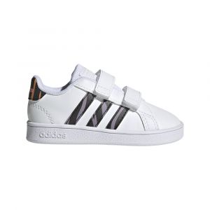 Adidas Baskets - Grand Court Cf I - Blanc B&eacute;b&eacute; 26