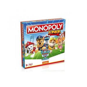 Winning Moves Monopoly Junior Pat Patrouille Plateau mission Grande Vallee Pions exclusifs Heros Edition FR Des 5 ans Set Jeu societe Enfant car