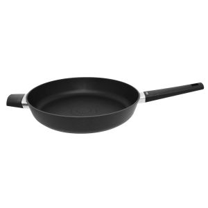 Elo 7533226 Sauteuse 32 cm Antiadh&eacute;sive Aluminium Forg&eacute; Sans PFAS, Tous Feux, Induction, Rev&ecirc;tement Antiadh&eacute;sif DUR Select, Fond Nid Abeille, Cuisson Croustillante Pauvre en Graisses, Noir, 3,5 L