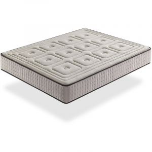 Matelas naturel ressorts ensaches 180X200 organic natura, epaisseur 26 cm, 100% Coton et lin