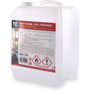 Höfer Chemie 8 x 5 Litre Bioéthanol à 100 % dénaturé en bidon de 5 litres