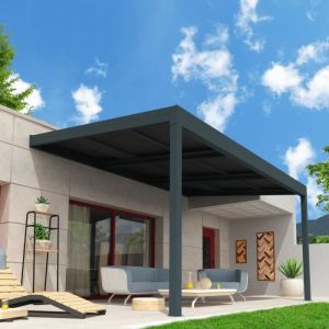 Pergola solaire ENERGY Gris anthracite 3,613x4,668m 3200W