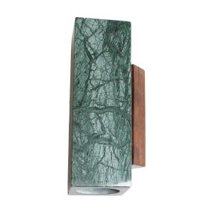 Applique rectangulaire en marbre vert 8x11,5x25cm Kali - Baccaris