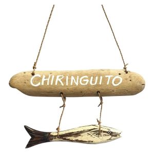 Signes Grimalt Pendent de d&eacute;coration Suspendu avec 1x20x10cm Fish brun 26593