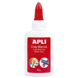 APLI 12848 - Flacon de colle blanche, 40 g