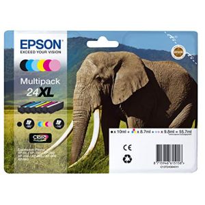 Epson Pack 6 Cartouches d'encre Elephant T2428XL