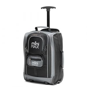 Aerolite MiniMAX 20L Ryanair 40x20x25 Taille Bagage Main en Cabine sous Le siËge Sac Dos ‡ roulettes Sac Main en Cabine avec Noire