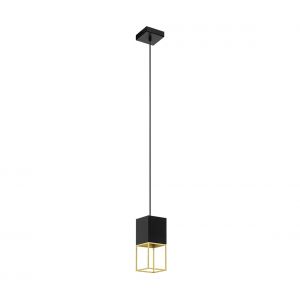 Eglo Suspension MONTEBALDO Noir, Or, 1 lumière - Moderne - Intérieur - MONTEBALDO - Délai de livraison moyen: 2 à 3 semaines. Port gratuit France métropolitaine et Belgique dès 100 €.