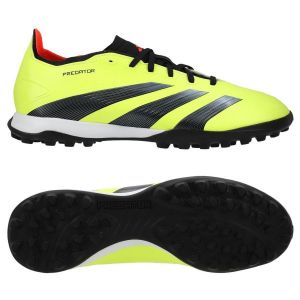 Adidas Chaussure Predator 24 League Low Turf - Team Solar Yellow 2 / Core Black / Solar Red, Team Solar Yellow 2 / Core Black / Solar Red - Taille 40