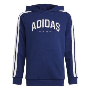 Adidas Sweat &agrave; capuche Codes Collegiate Graphic bleu blanc junior - 128