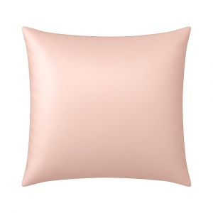 Home maison Taie d’oreiller en soie anti frisotti et anti-âge rose 65x65 cm