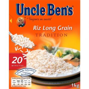 Uncle Ben's Riz Long Grain tradition Cuisson 20 min Vrac 1 kg