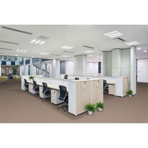 Deladeco Moquette tuft&eacute;e polyamide uni Villa 4 m