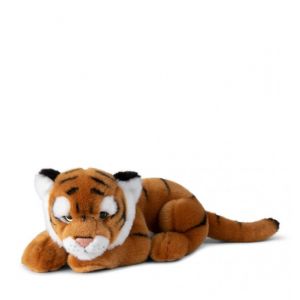 WWF Plüschtier Tiger liegend (30cm), realistisch gestaltetes Plüschtier, Super weiches, lebensecht gestaltetes Plüschtier zum Knuddeln und Liebhaben, Handwäsche möglich