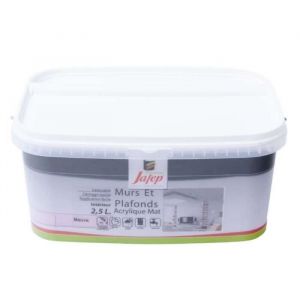 Peinture mur et plafond acrylique mat mauve 2,5L Jafep