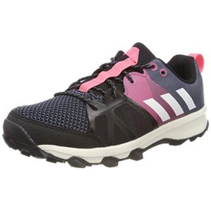 Image de Adidas Kanadia 8.1 K, Chaussures de Gymnastique Mixte Enfant, Gris (Raw Steel S18/Off White/Real Pink S18), 37 1/3 EU