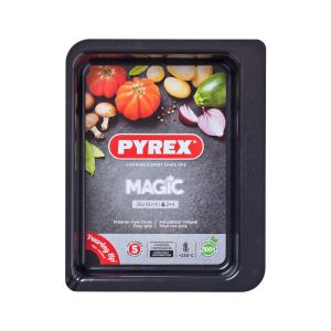 Pyrex Plat à four rectangle en métal 26 cm MAGIC