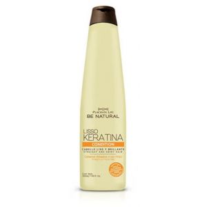 Be Natural Soin Démêlant Lisso Keratina - Cheveux Lisses et Radieux - 350 ml