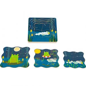 Legler Puzzle &agrave; &eacute;tages Roi grenouille