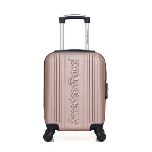 Image de AMERICAN TRAVEL Valise Cabine XXS ABS SPRINGFIELD 4 Roues 46 cm Rose Dore