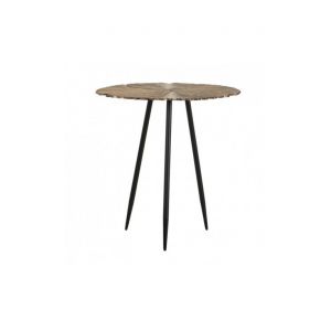 Image de Ixia Table d'appoint or et noir 52cm ENVEJECIDO