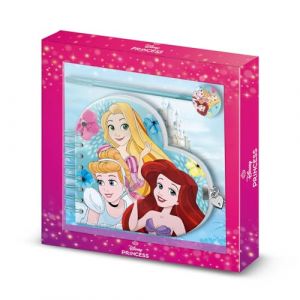 Karactermania Coffret de papeterie agenda et stylo enfant Disney Princess