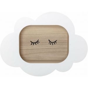 Image de Bloomingville Etagère Nuage / Bois - L 50 x H 37 cm blanc,bois naturel en bois