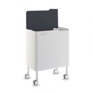 Don hierro Poubelle cuisine ergonomique, fonctionnelle et élégante, 2 x 20 litres, ECOBOX NOA-Noir