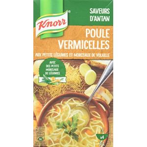 Knorr Saveurs d'Antan Soupe Poule Vermicelles Petits L&eacute;gumes 1l - Lot de 4