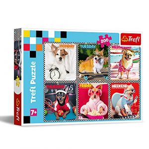 Trefl Puzzle Joyeux chiens 200 pièces - 7 ans et +