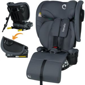 Siège-auto 76-150cm LIONELO Nelly i-Size - ISOFIX - Pliable - Porte-gobelet - Groupe 1/2/3 - Gris