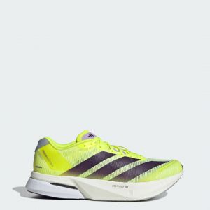 Adidas Adizero Boston 13 Chaussure de comp&eacute;tition Hommes-jaune, violet, Pointure 42