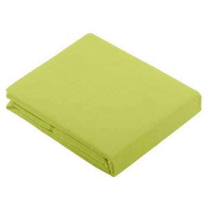 Tradilinge Drap plat uni en 100 % coton coton vert clair x