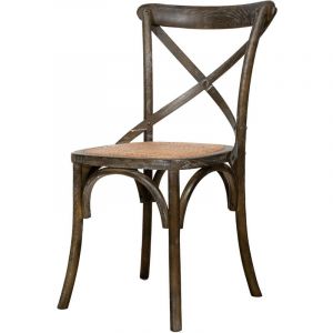 Chaise moderne en bois 88x52x48 Chaises rustiques Chaise Thonet Vintage Cuisine Salle à manger Restaurant Marron Antique