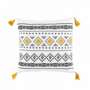 Image de Coussin Déhoussable "Talismania" 40x40cm Blanc Prix