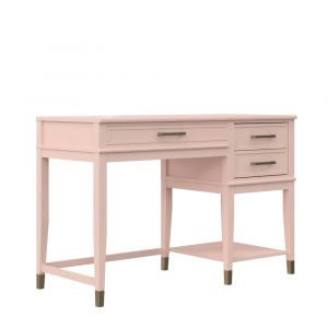 WesterleighBureau avec plateau élévateur en mélaminé rose